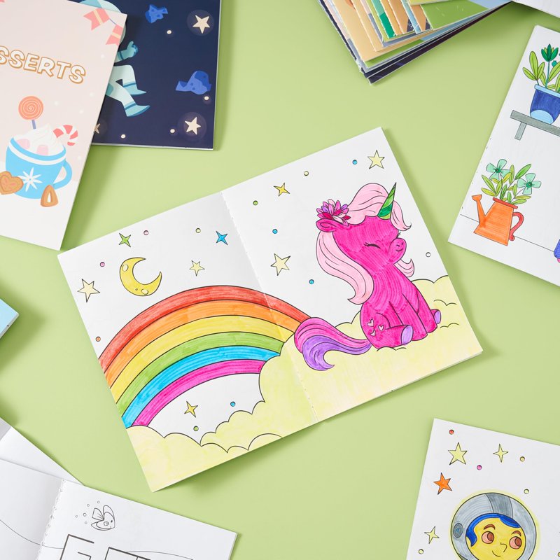 Mini Coloring Books for Kids 24-Pack - Toddler Activity Books for School & Party Favors