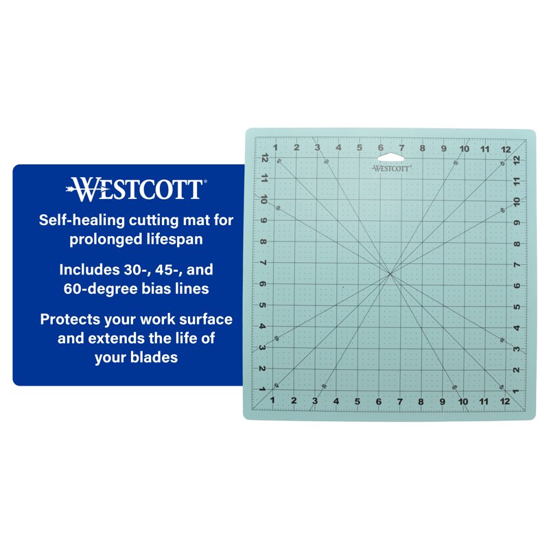 Self-Healing Cutting Mat 13 x 13 Inches for Arts & Crafts, Blue, Pack of 1 or 3