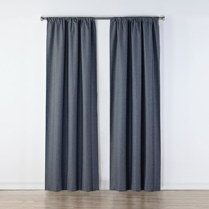 Blackout Curtain Set - Recycled Fabric Thermal Insulated Window Drapes