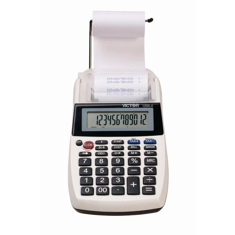 Business Calculator with Large LCD Display and Printing Functionality