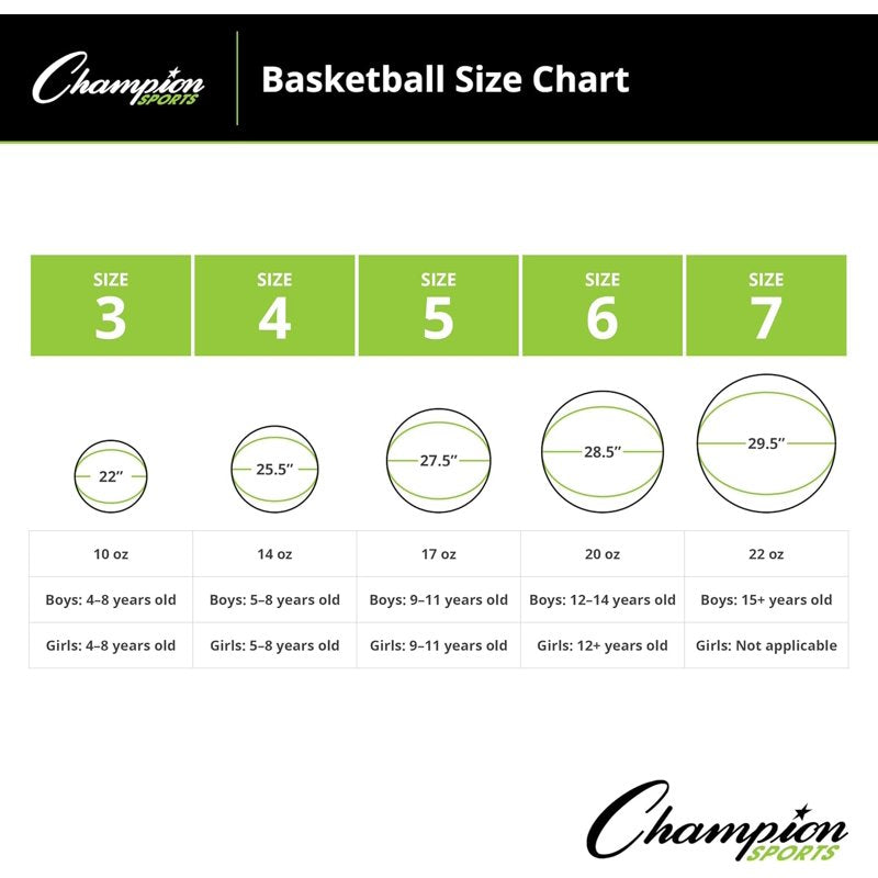 Rubber Basketballs - Size 7, 29.5 Inch, Indoor & Outdoor Play