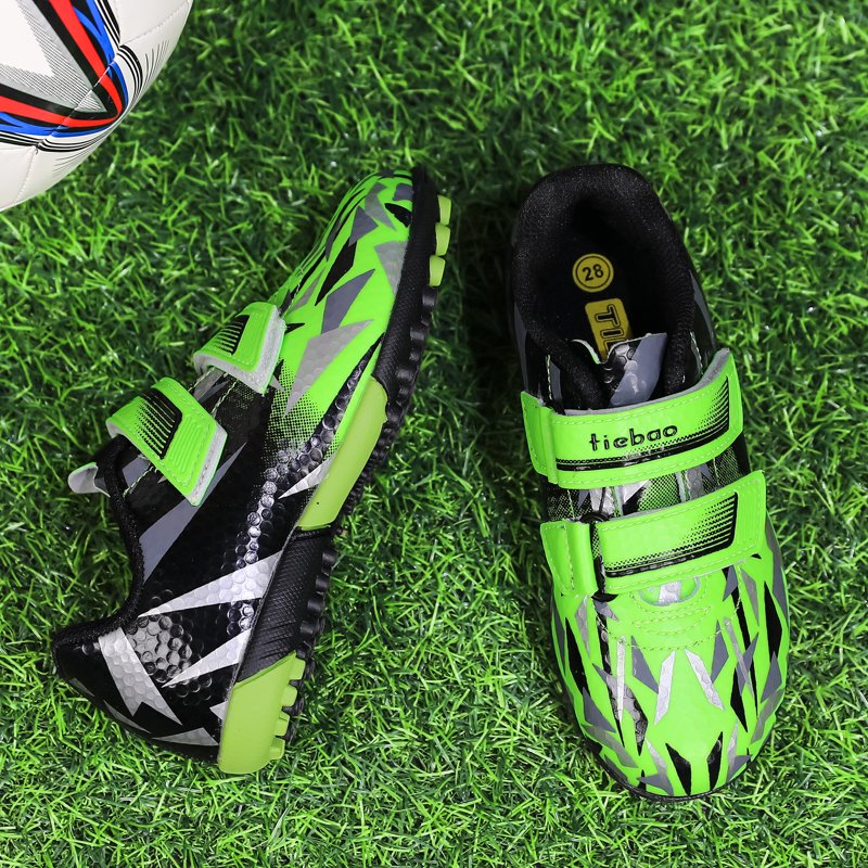 MiFeloo Toddler Soccer Cleats 8 Green/Black - Lightweight Kids Football Shoes