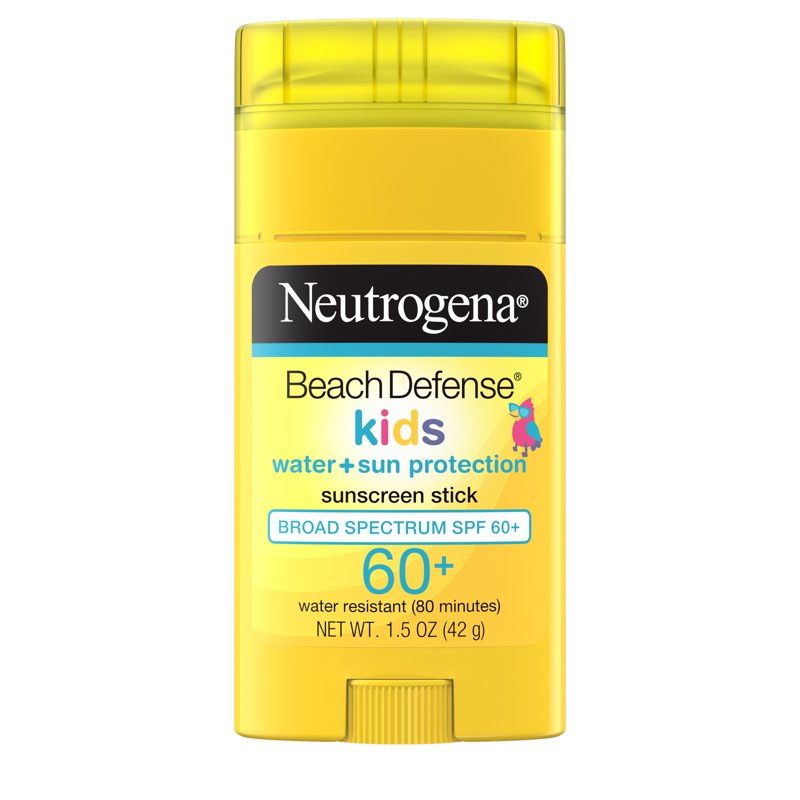 Kids Sunscreen Stick SPF 60+ Water-Resistant Sunblock for Face & Body