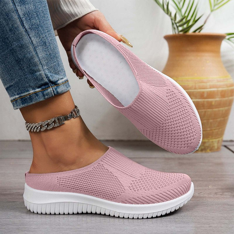 Women's Breathable Mesh Orthopedic Slip-On Loafers - Wide Width, Non-Slip Support Shoes