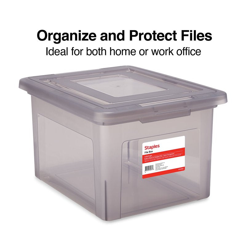 Hanging File Box with Snap Lid - Letter & Legal Size Frost Gray