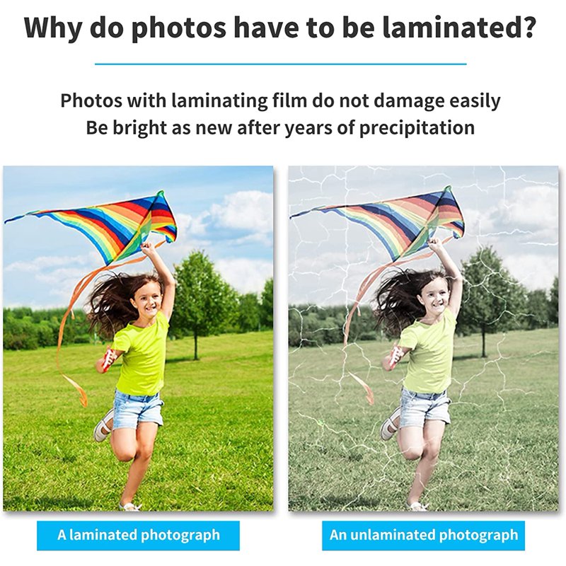 150 Pcs Thermal Laminating Pouches Clear Photo & Document Protectors 2Mil