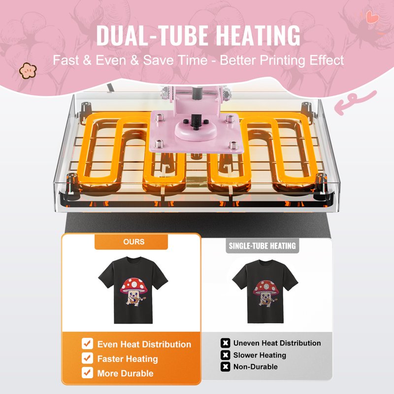 15x15 Inch Commercial Heat Press Machine with Digital Control and Safety Features