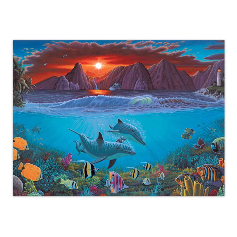 Adult Painting by Numbers Kit Ocean Life - Complex Artwork for Advanced Artists