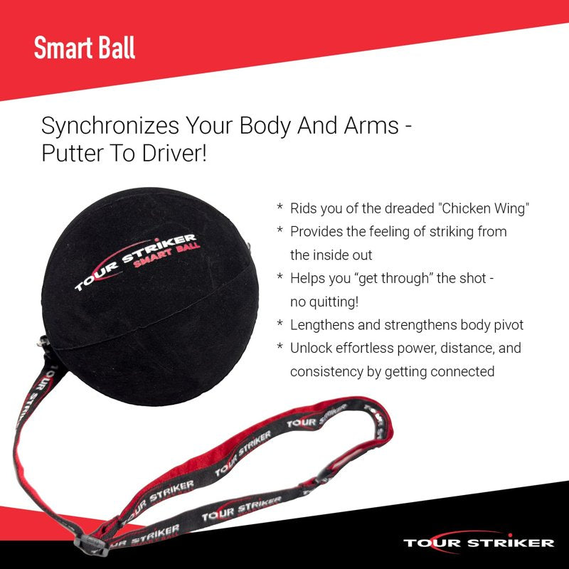 Golf Training Aid Tour Striker Smart Ball – Portable Arm-Body Sequencing Trainer