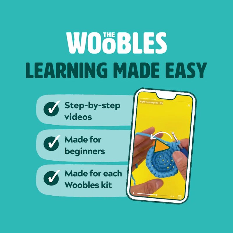 Dobby Crochet Amigurumi Kit – Beginner Learn to Crochet by The Woobles (Variation: Dobby)