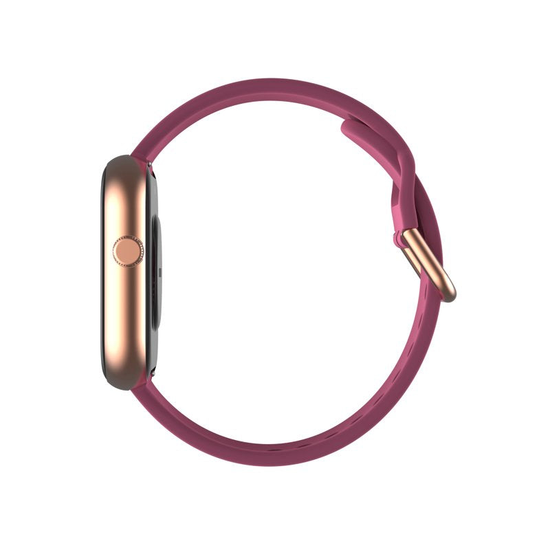 Unisex Smart Watch with Silicone Strap - Fitness & Health Tracking