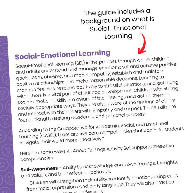 Social Emotional Learning Activities Set for Kids - 36 Pieces