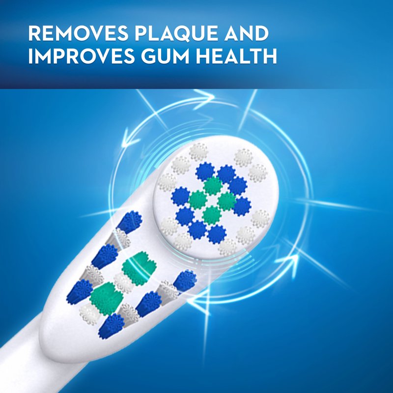 (2 Pack) Oral-B Deep Clean Replacement Toothbrush Heads - Compatible with Battery-Powered Electric Toothbrushes
