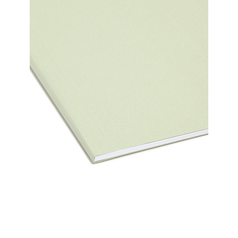 Hanging File Folders Letter Size Moss Pack of 20 - Heavy-Duty Tabbed Office Organization