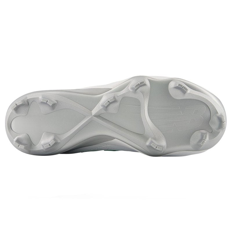 Youth Baseball Cleats White TPU Molded Spikes for Kids Performance