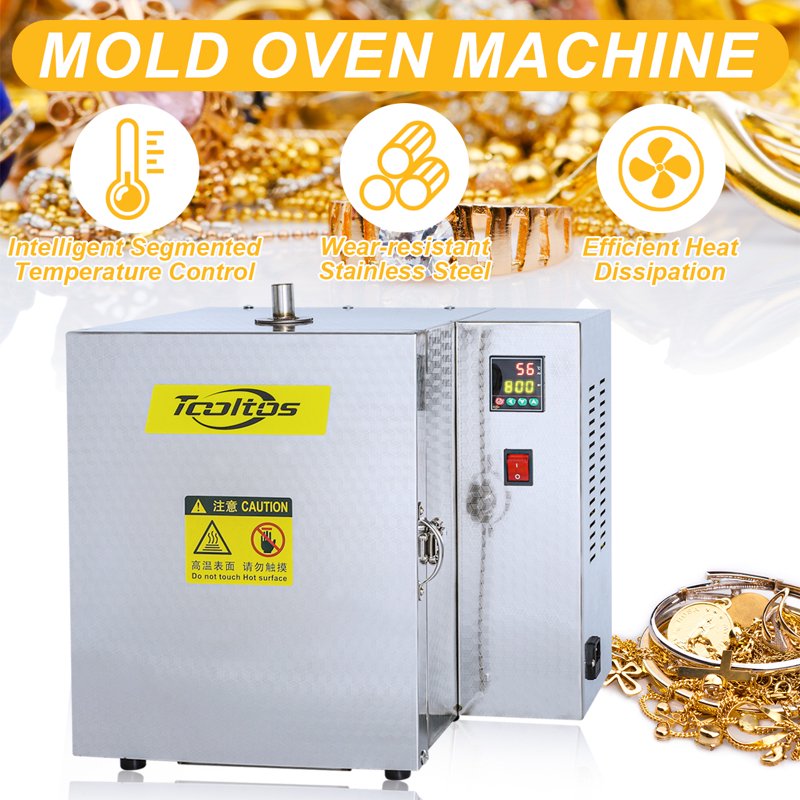 Jewelry Casting Furnace with Temperature Control 800°C - Burnout Oven Machine