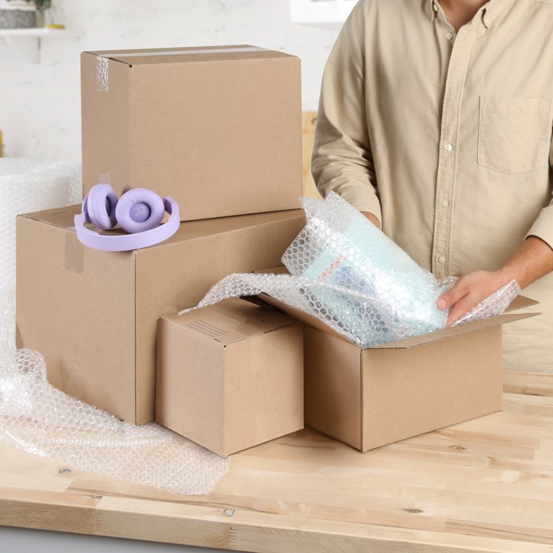 Recycled Shipping Boxes 11x7.5x5.5 Inches - 30 Pack Eco-Friendly Corrugated Storage