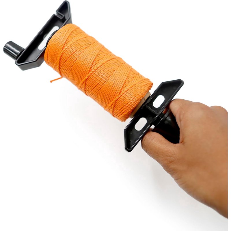 High-Visibility Mason Line String with Handle - Durable Twisted Polypropylene for Masonry and Gardening