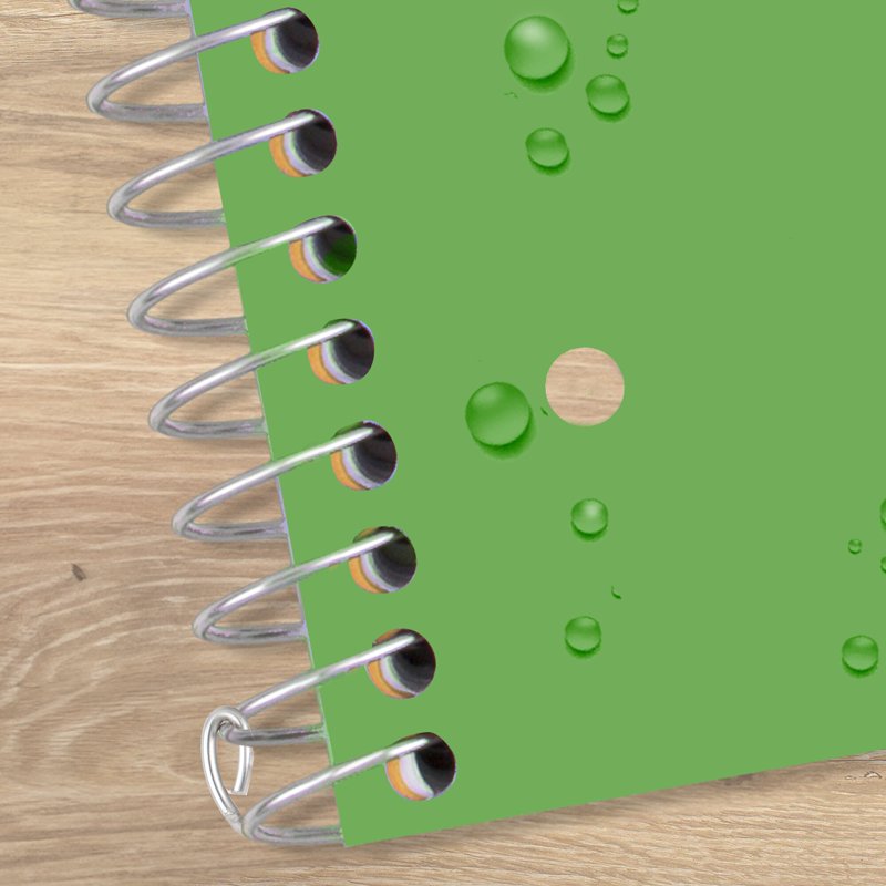 5-Subject Spiral Notebook with Study App, 8.5 x 11 College Ruled, Water-Resistant Cover