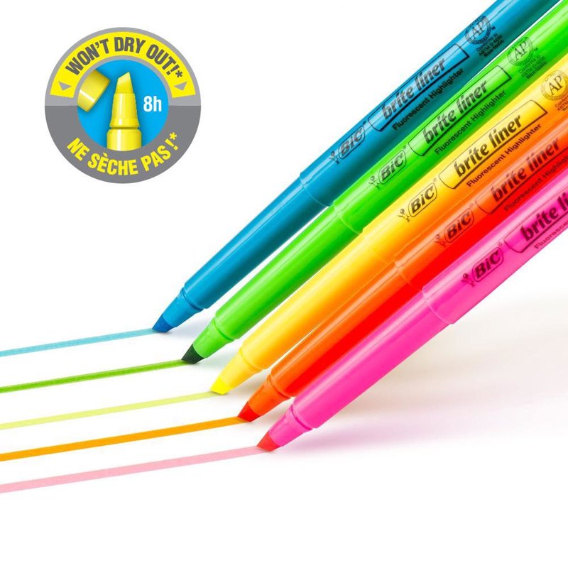 Orange Highlighters Set with Chisel Tip - 12 Pack Bulk Office Supplies