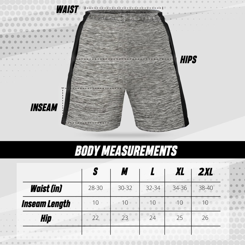 Men's Athletic Shorts Pack 5 - Workout, Running, Basketball, Gym, Training