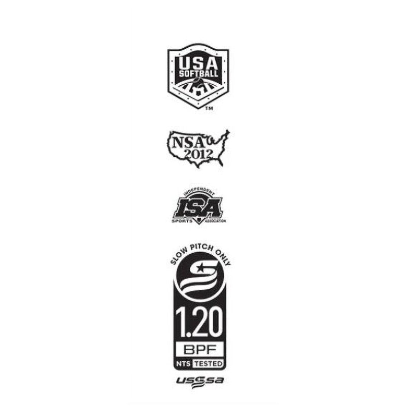 Slowpitch Softball Bat 34/27 End-Loaded Alloy for ASA/USA Leagues