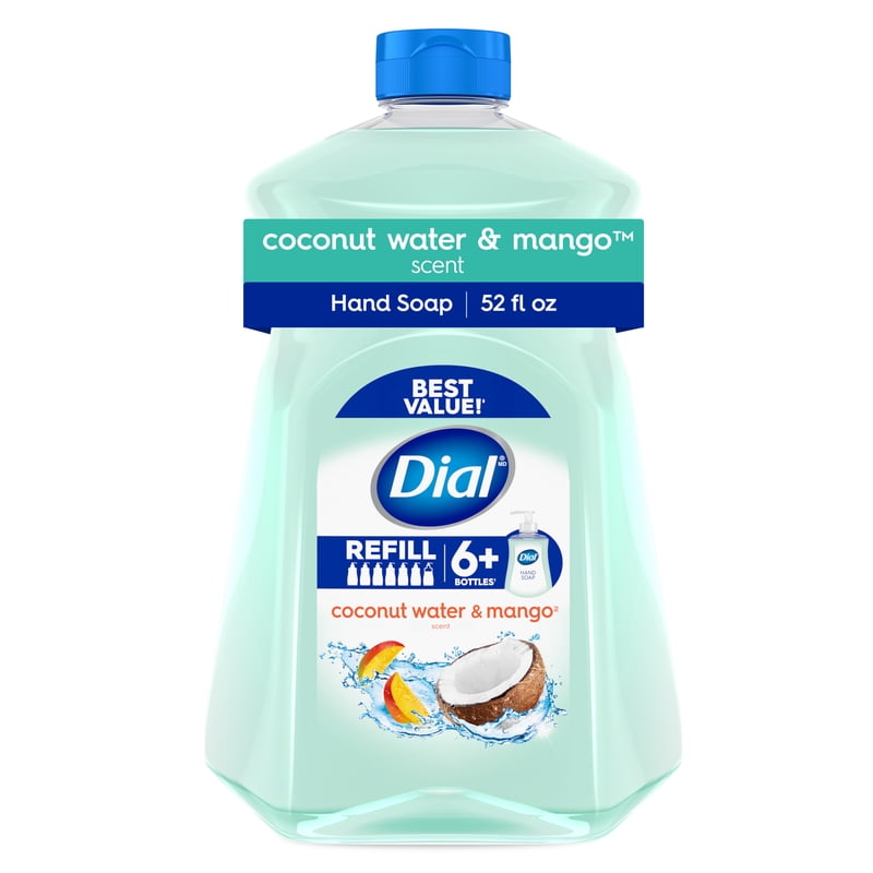 2 Pack Liquid Hand Soap Refill - Coconut Water & Mango, Gentle & Deep Cleansing