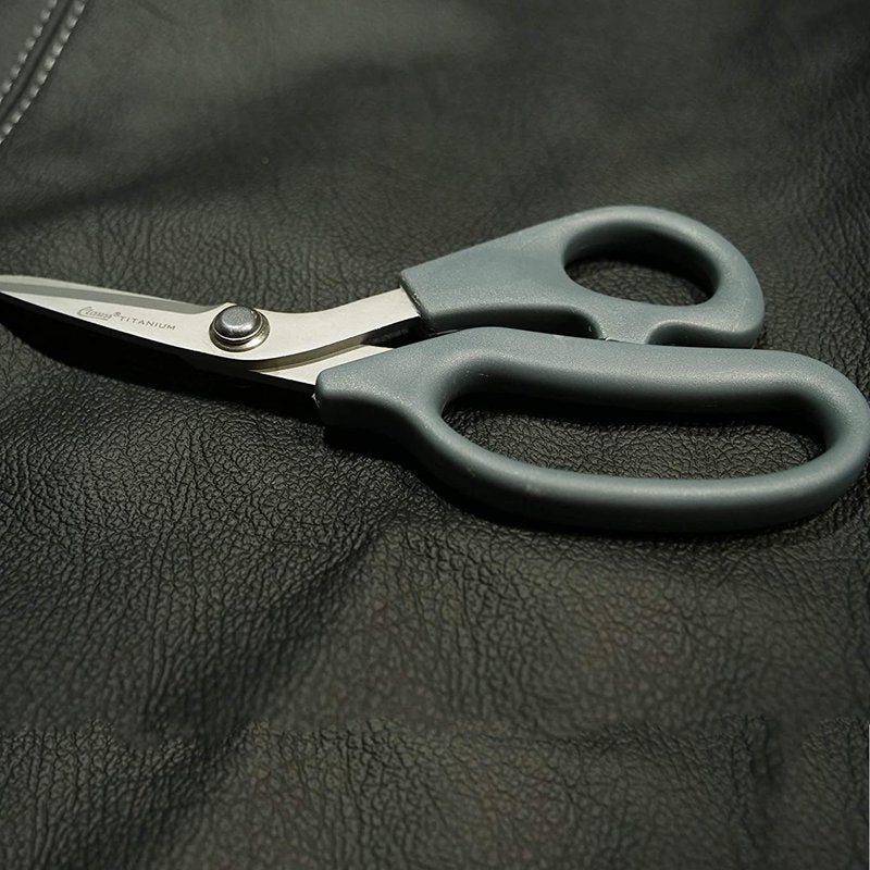 7-Inch Bent Titanium Shears for Gardening - Heavy Duty & Rust-Resistant