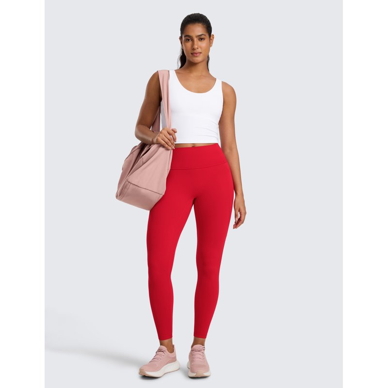 High Waist Yoga Leggings with Pockets & Scrunch Butt - No Front Seam