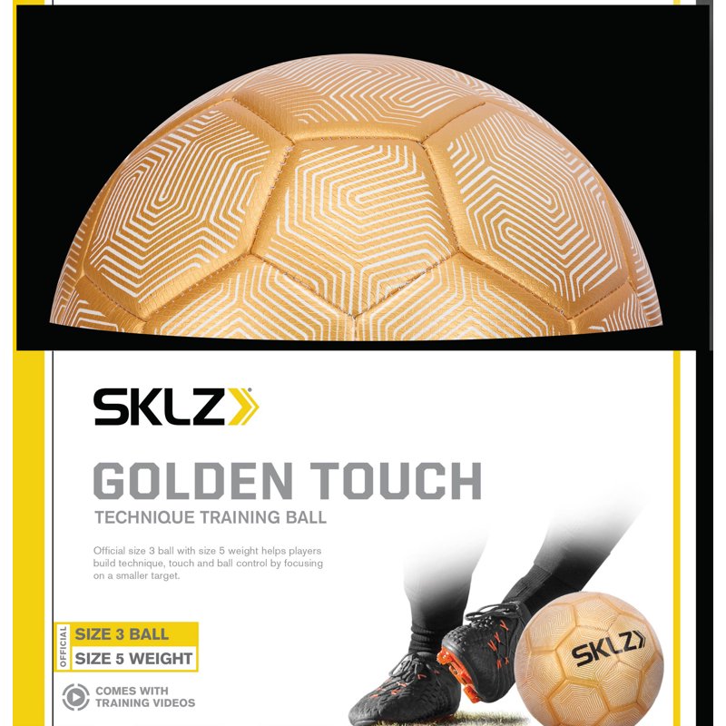 Weighted Practice Soccer Ball - Official Size 3 with Size 5 Weight for Training