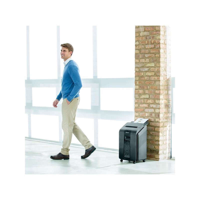 Office Paper Shredder with Auto Feed and Micro-Cut Security - 100 Sheets Capacity