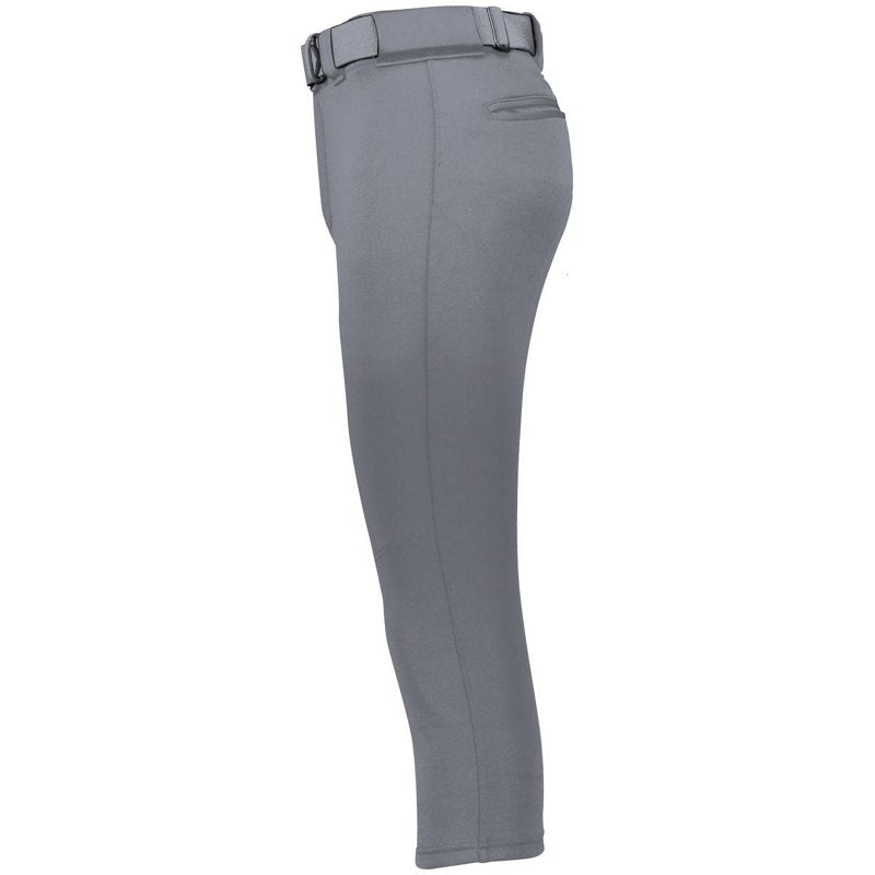Women's Softball Pants with Reinforced Knees & 4-Way Stretch - Mid Rise, Elastic Waistband