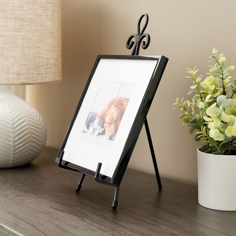 Metal Easel Display Stand for Photos, Art, and Decor - 13 Inches