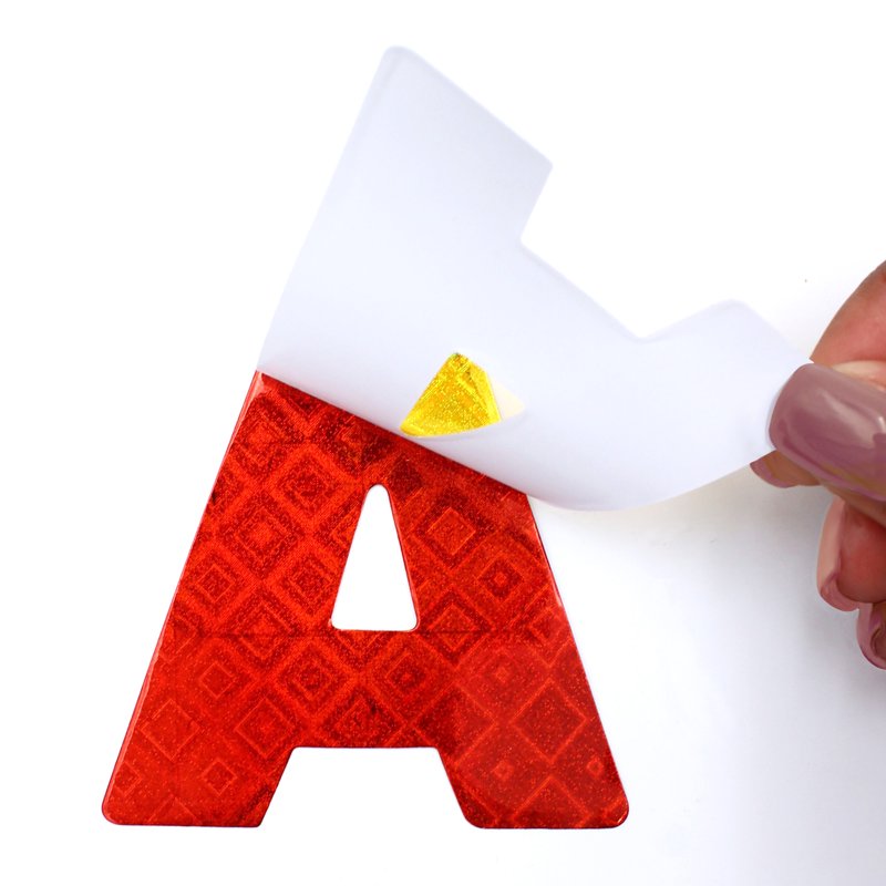 Paper Letters and Numbers Set - 2.5 Inch Holographic Multi-Colors, 216 Pieces