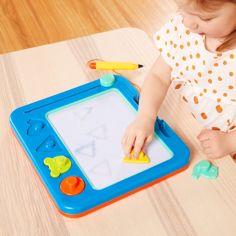Magnetic Drawing Board for Kids with Color Reveal and Stamps - Toddler Art Toy
