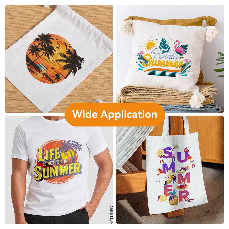 DTF Transfer Film for Sublimation - 12 Sheets A4 for Inkjet & DTF Printers