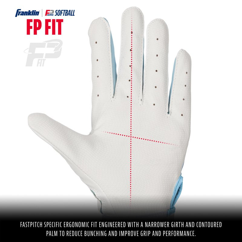 Youth Softball Batting Gloves - Girls Fastpitch & Slowpitch Performance Pair