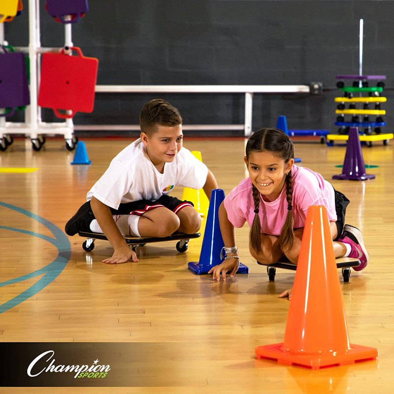 High Visibility Flex Vinyl Cone for Sports, Practice & Events - Orange