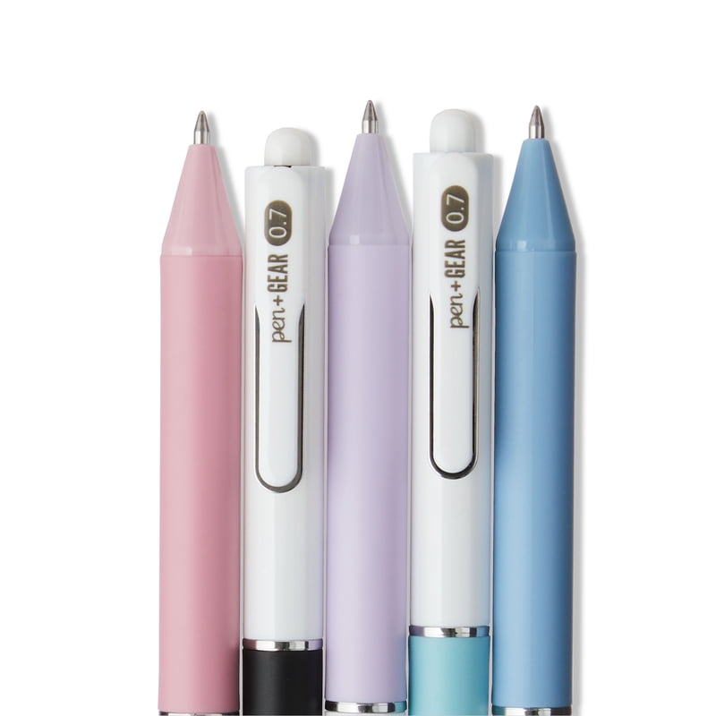 Retractable Gel Pens 0.7mm – Assorted Colors, 8-Count, Medium Point