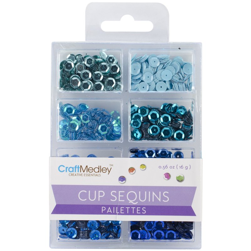 7mm Cup Sequins Craft Embellishments for Arts & Crafts - Multiple Colors