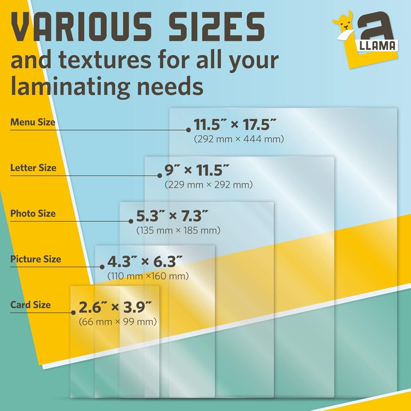 9 x 11.5 Inch Thermal Laminating Pouches - 20 Pack, 5 Mil Thickness for Letter Size Documents