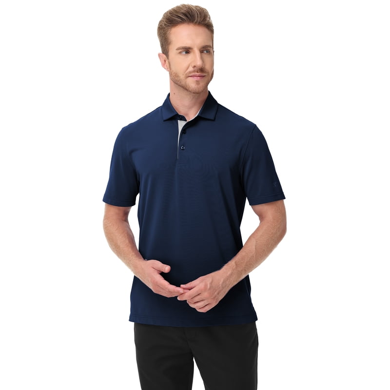 Men's Short Sleeve Performance Polo Shirts for Golf & Casual Wear