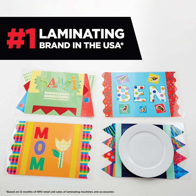 Self-Sealing Laminating Pouches Wallet Photo Size 2.5x3.5 inches 9.5 Mil - Pack of 3 or 5