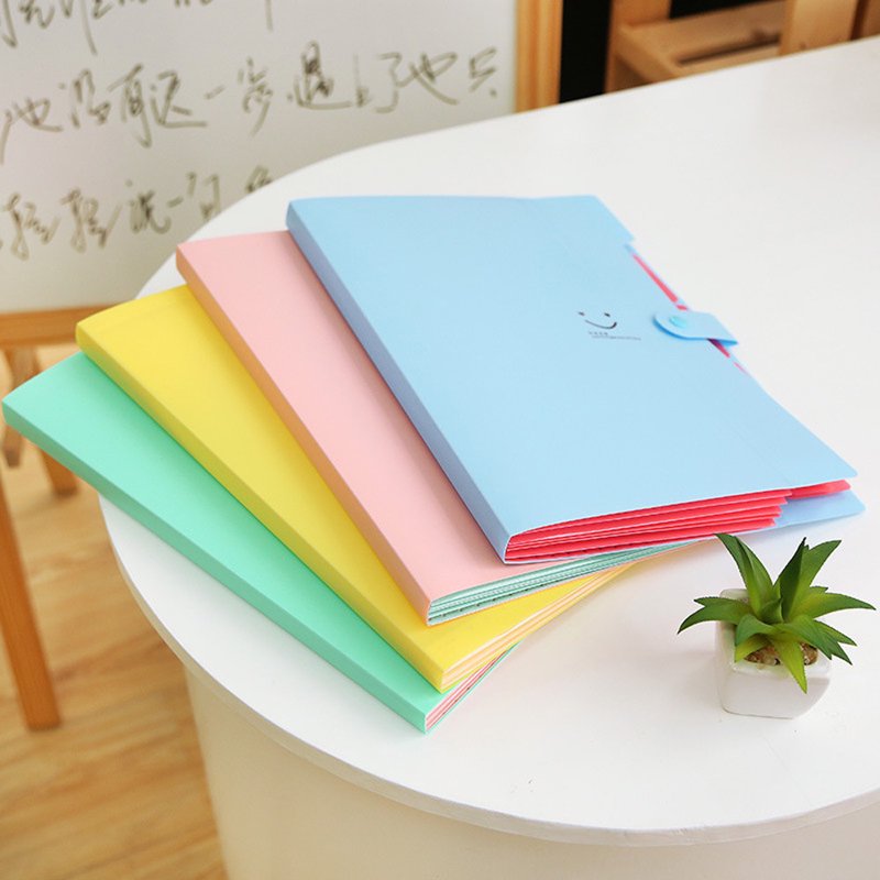 A4 Document Organizer File Folder Binder with 5 Pockets and Secure Closure