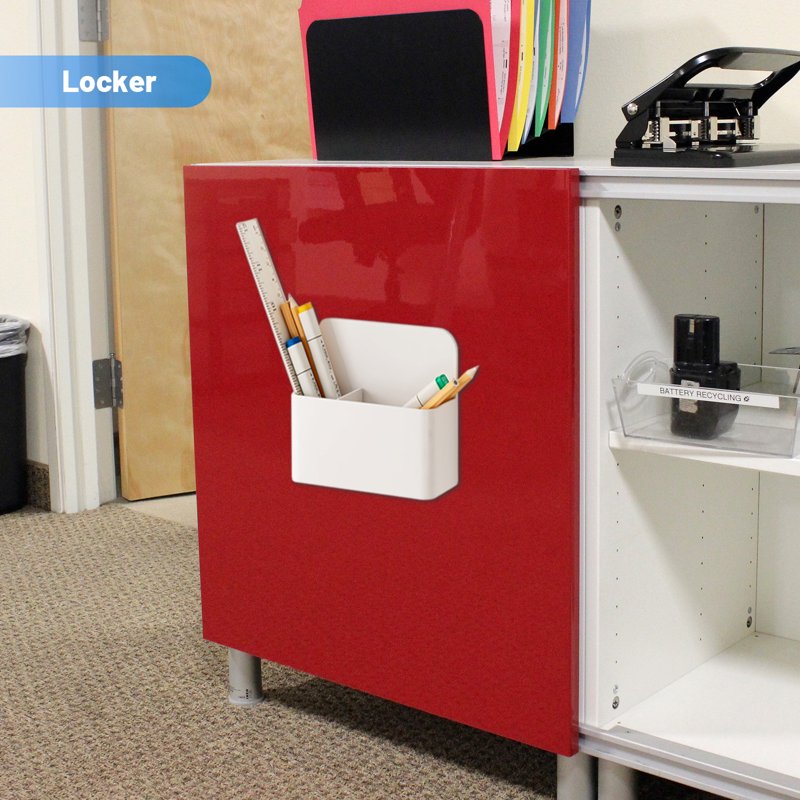 Magnetic Pen Holder for Whiteboards, Fridges & Lockers – 2 Pack