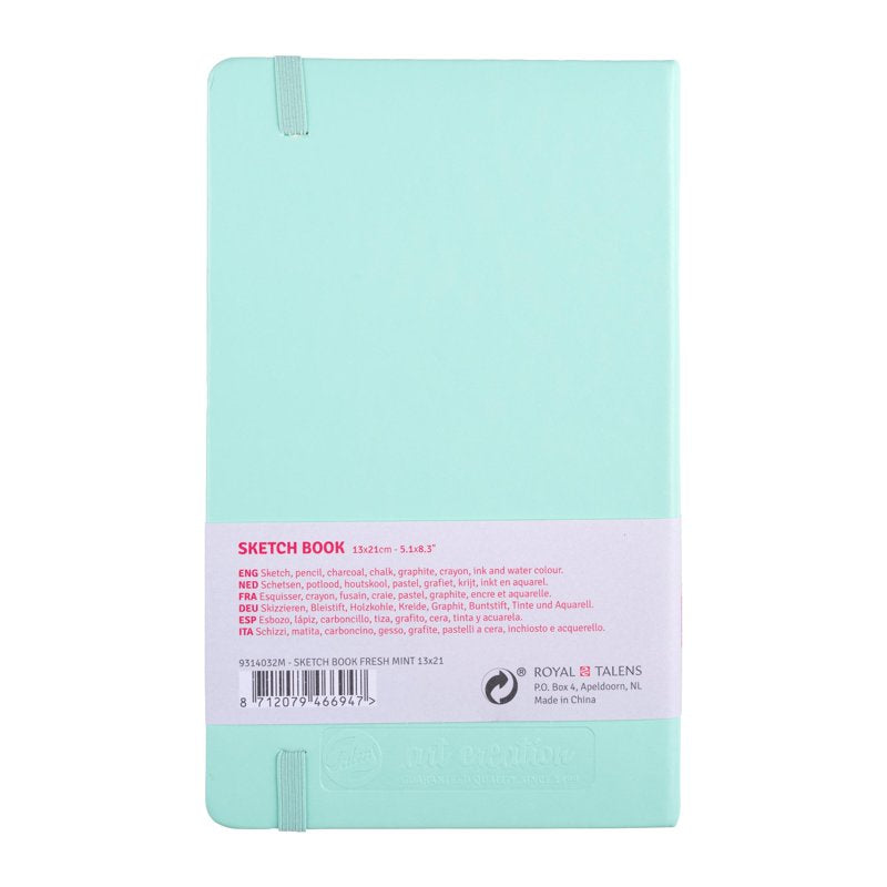 Sketchbook with 80 Acid-Free Pages - 21x30 cm, Fresh Mint