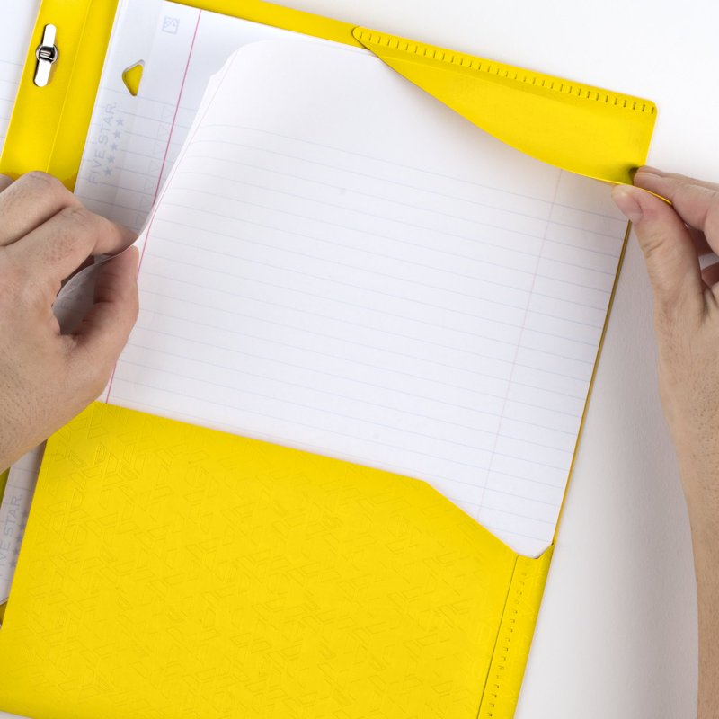 Stay-Put Plastic and Prong Folder for School, Water-Resistant Organizer