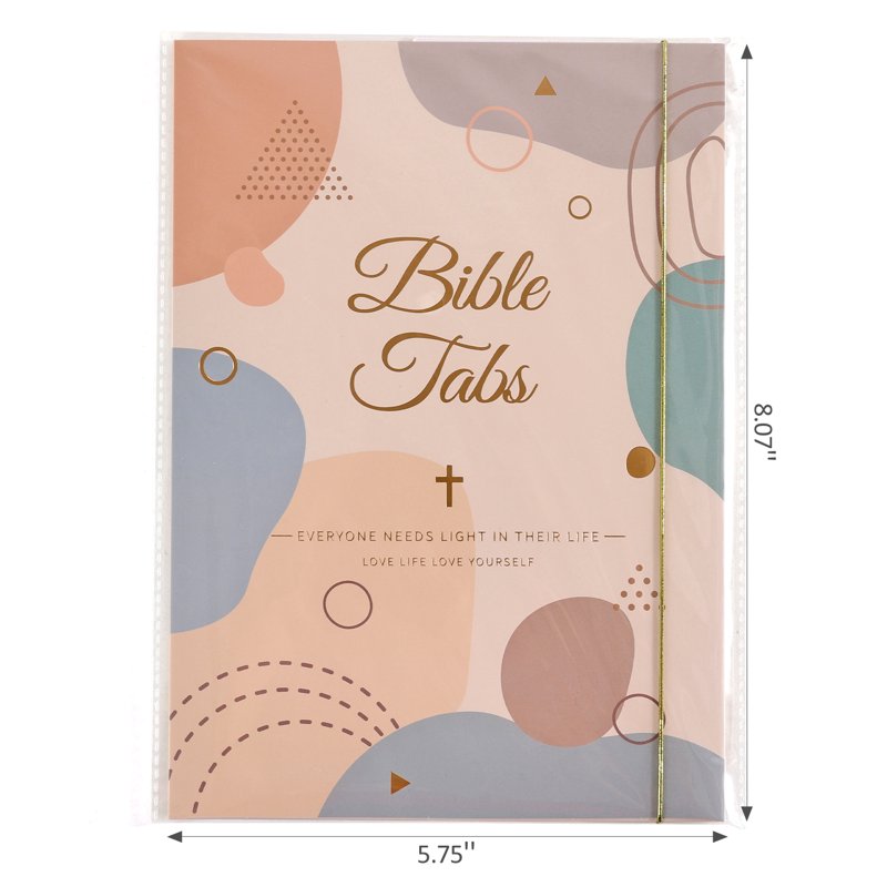 Bible Tabs for Women, 66 Large Print Laminated Index Tabs & 39 Blank Dividers