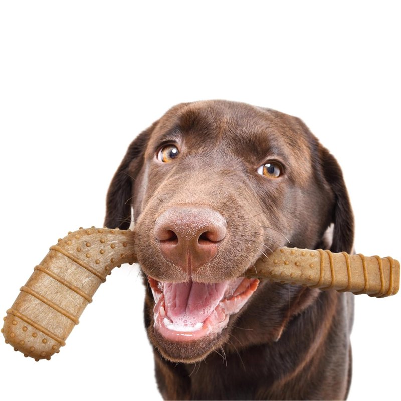 Powerbone 12-Inch Hockey Stick Dog Chew Toy Durable & Safe for Aggressive Chewers