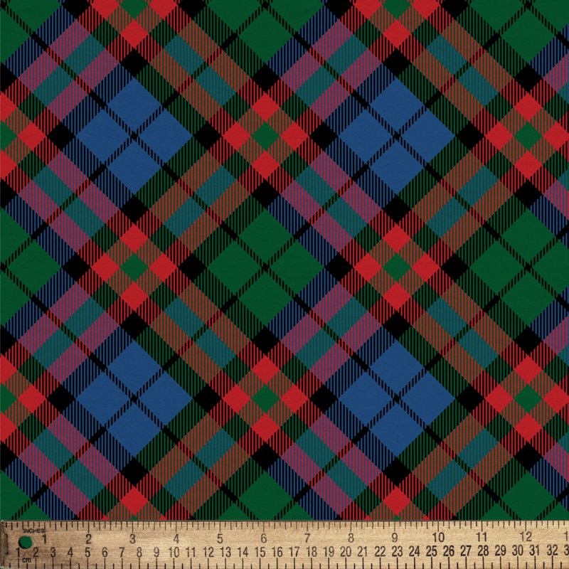 Lightweight Cotton Flannel Fabric Checkered Plaid for Crafts - Red, Blue, Green, 60" Wide